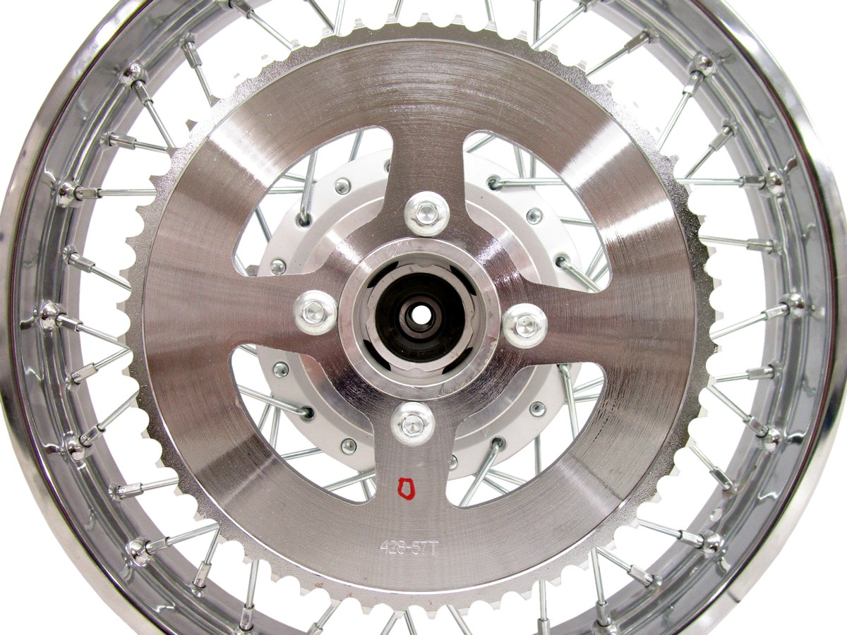 fits Suzuki 2003-up DRZ 125 16″ Rear Rim Wheel Oversize Spokes Brakes & Sprocket