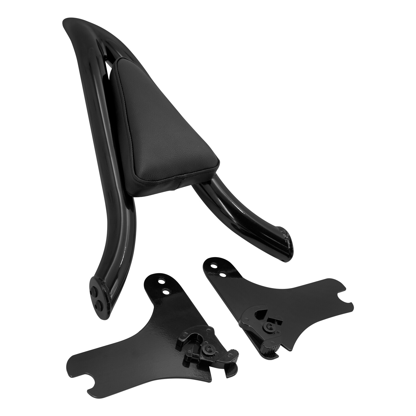 Black Detachable Backrest Sissy Bar For Harley Touring Electra Road Glide 97-08