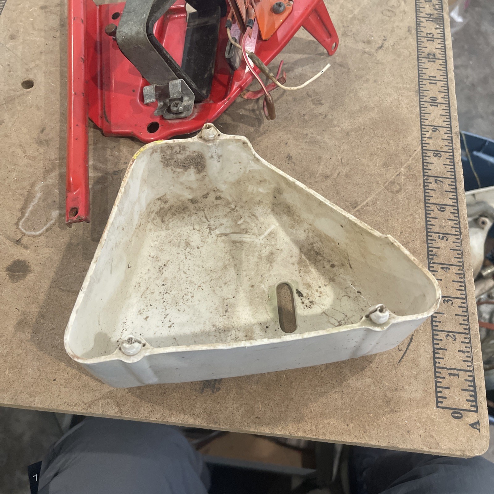 1968 Honda P50 OEM Battery Case Housing w/ Battery Box & Cover – Used