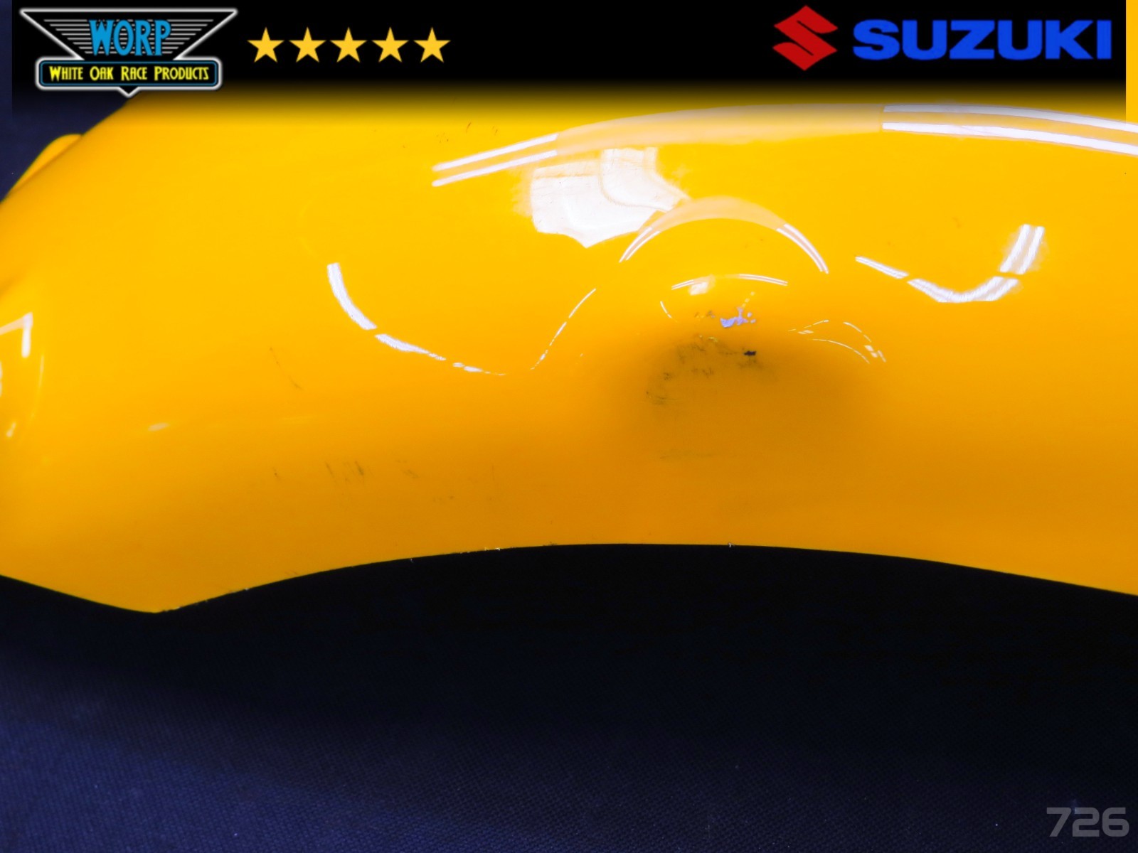1980 SUZUKI RM250 RM125 DC PLASTICS REAR FENDER MUD SPLASH GUARD – B