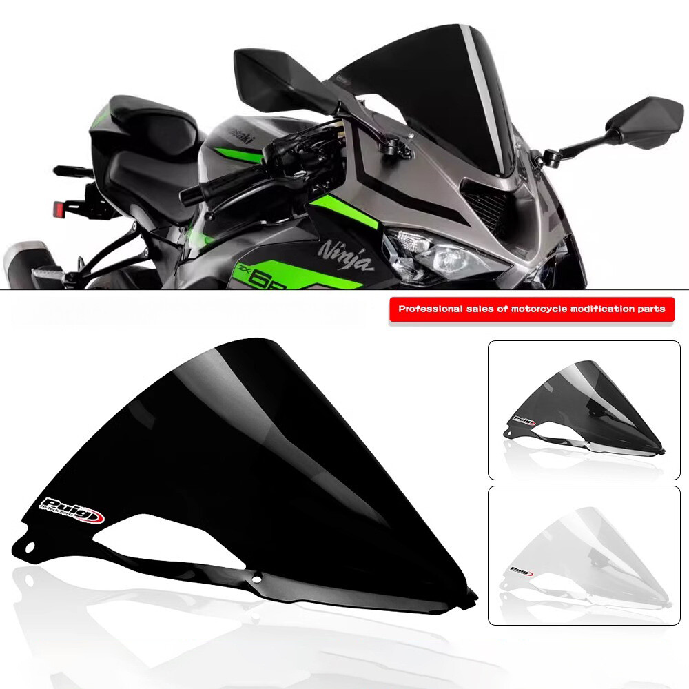 For KAWASAKI ZX-6R ZX6R 2024 Front Windshield Windscreen Baffle Wind Deflectors
