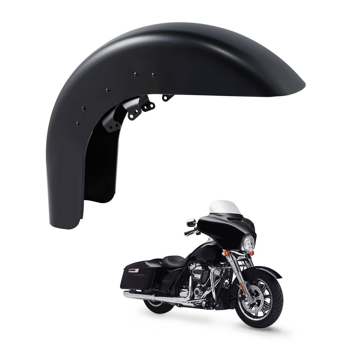 Unpainted Front Fender Fit For Harley Touring Street Road Glide 2014-2024