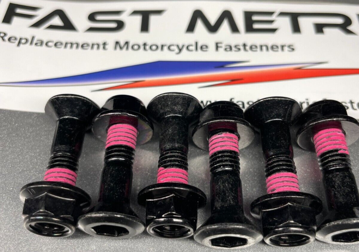 Black Rear Sprocket Bolts & Nuts for Kawasaki KX/KDX/KLX replaces OEM 92150-1978