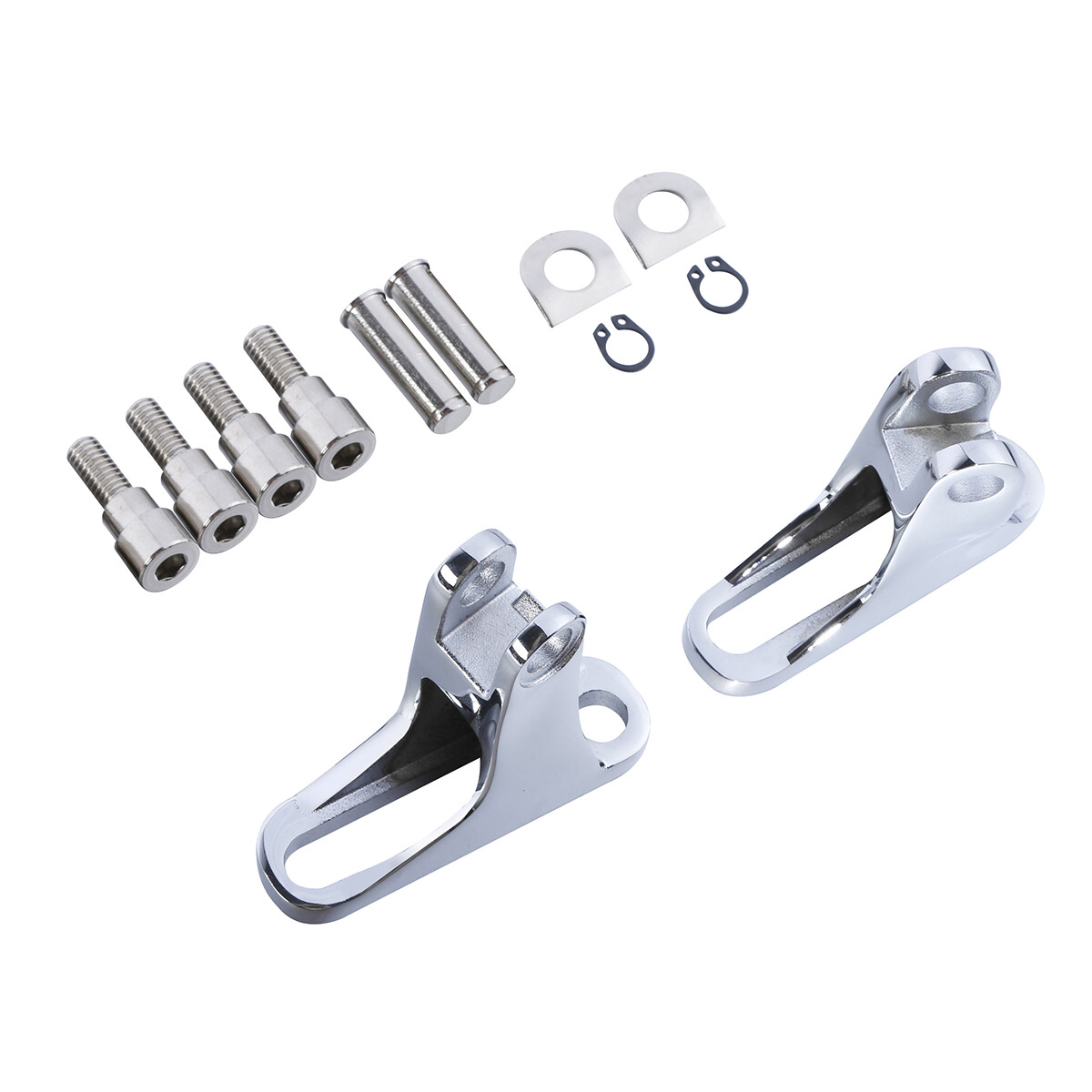 Chrome Passenger Footpeg Peg Mount Fit For Harley Touring Street Glide 1993-2024