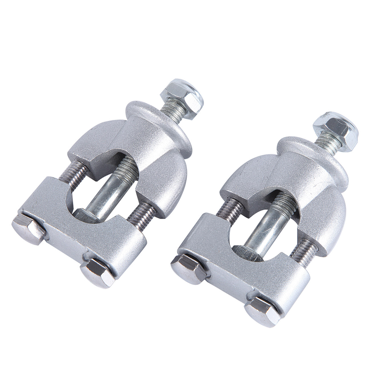 7/8″ 22mm Handlebar Mount Riser Clamp Chrome For Kawasaki KX125 KX250F KX250