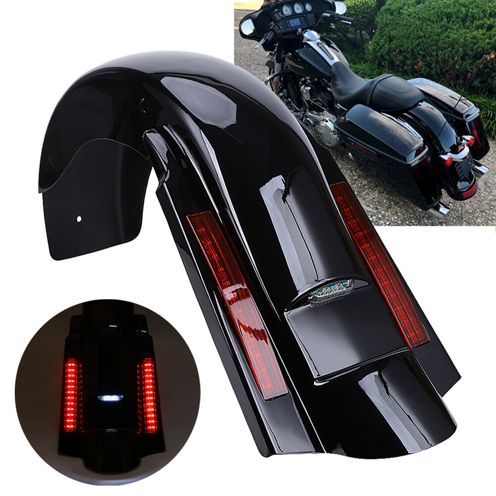 CVO Style LED Rear Fender System For Harley Touring Road Street Glide 1993-2008