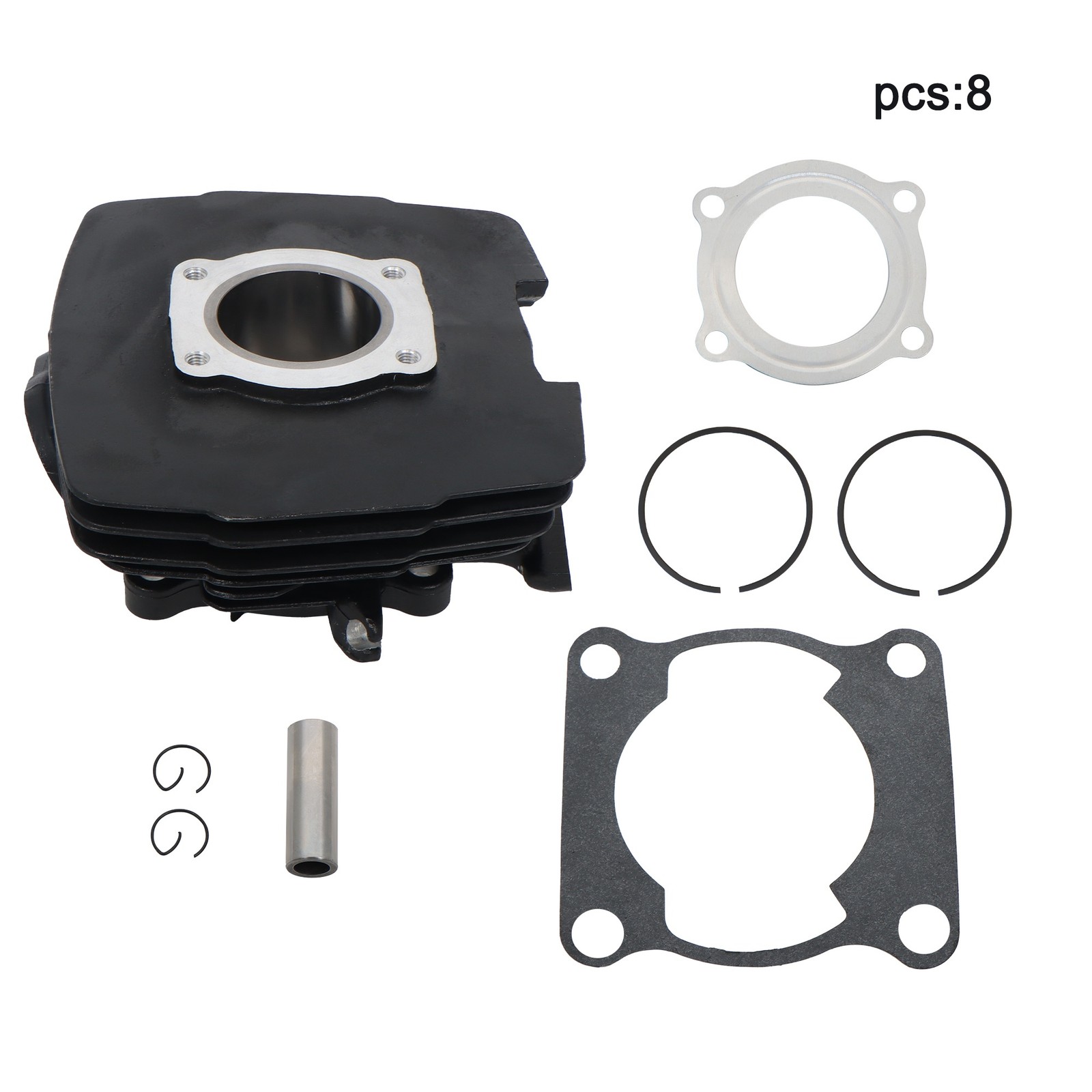 Set For YAMAHA DT125 DT125A 125B 125cc Piston Cylinder Gasket Kit 1974-1981 56mm