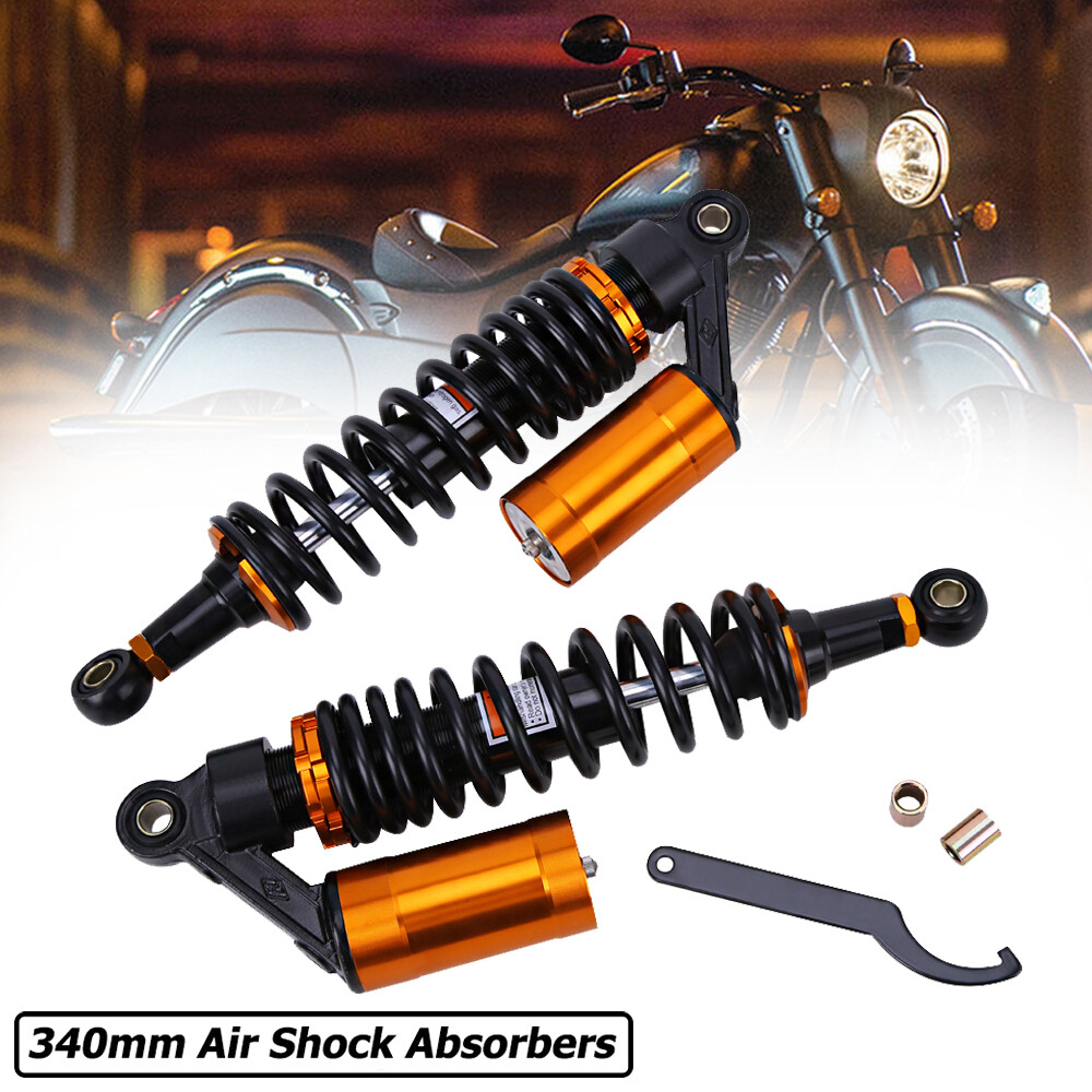 2X 13.5″ 343mm Rear Air Shocks Absorbers For Harley Touring Electra Street Glide
