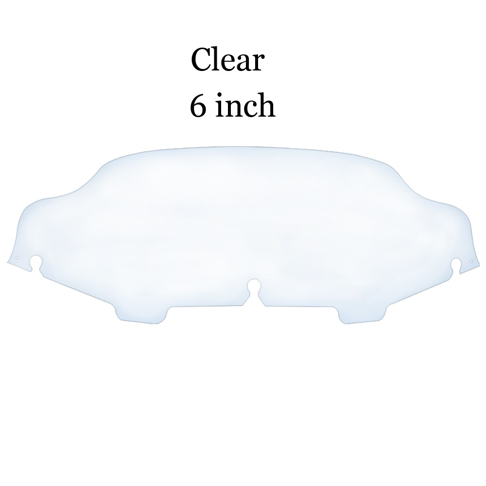 6/8″ Wave Windshield Windscreen For Harley Touring Electra Street Glide 96-2013
