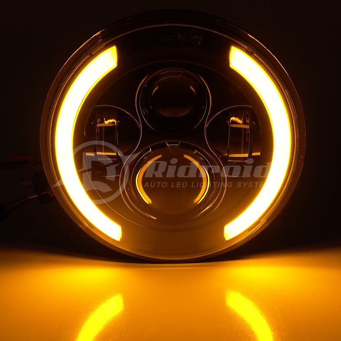 For Buell Blast X1 Motorcycle LED 7″ Headlight Turn Signals DRL Halo Projector