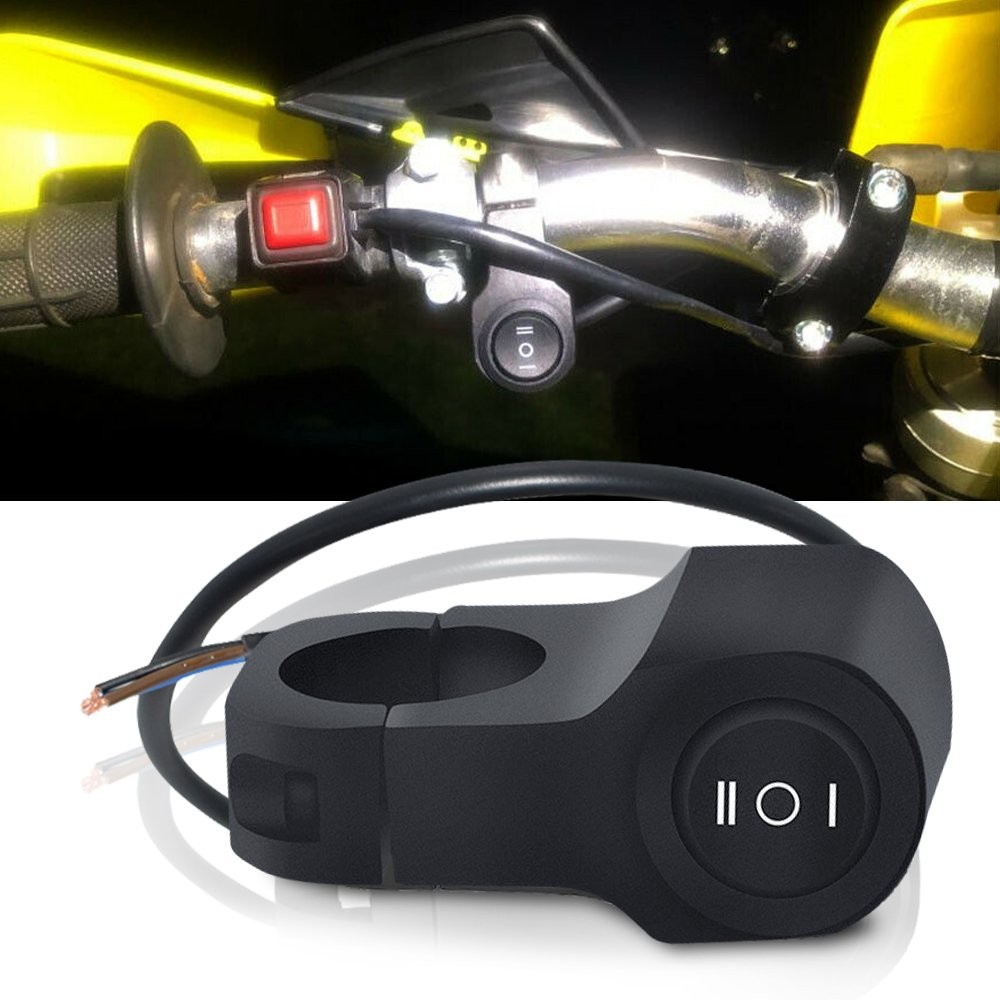 Universal Motorcycle 7/8″ Handle Bar Switch Headlight Fog Light On/Off Control