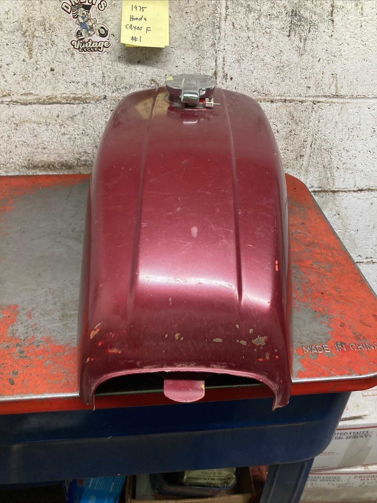 1975 Honda Cb400f Cb 400 F Gas Fuel Petrol Tank Nice