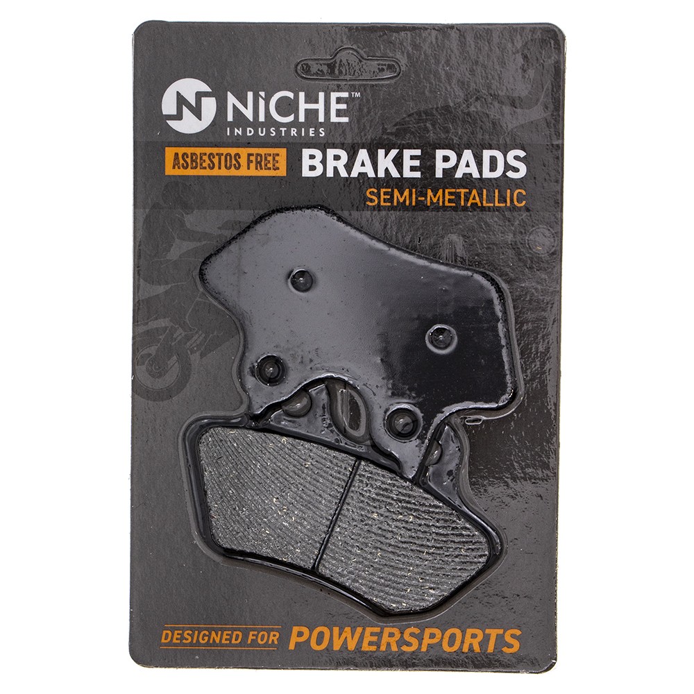 Brake Pad Set for Harley-Davidson Street Glide Dyna Front Rear Semi-Metallic