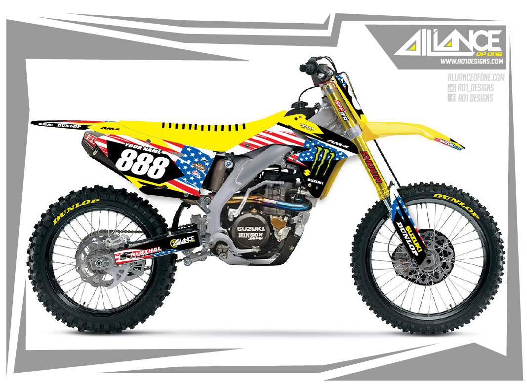 2010 2011 2012 2013 2014 2015 2016 RMZ 250 GRAPHICS KIT SUZUKI RMZ250 MX DECALS