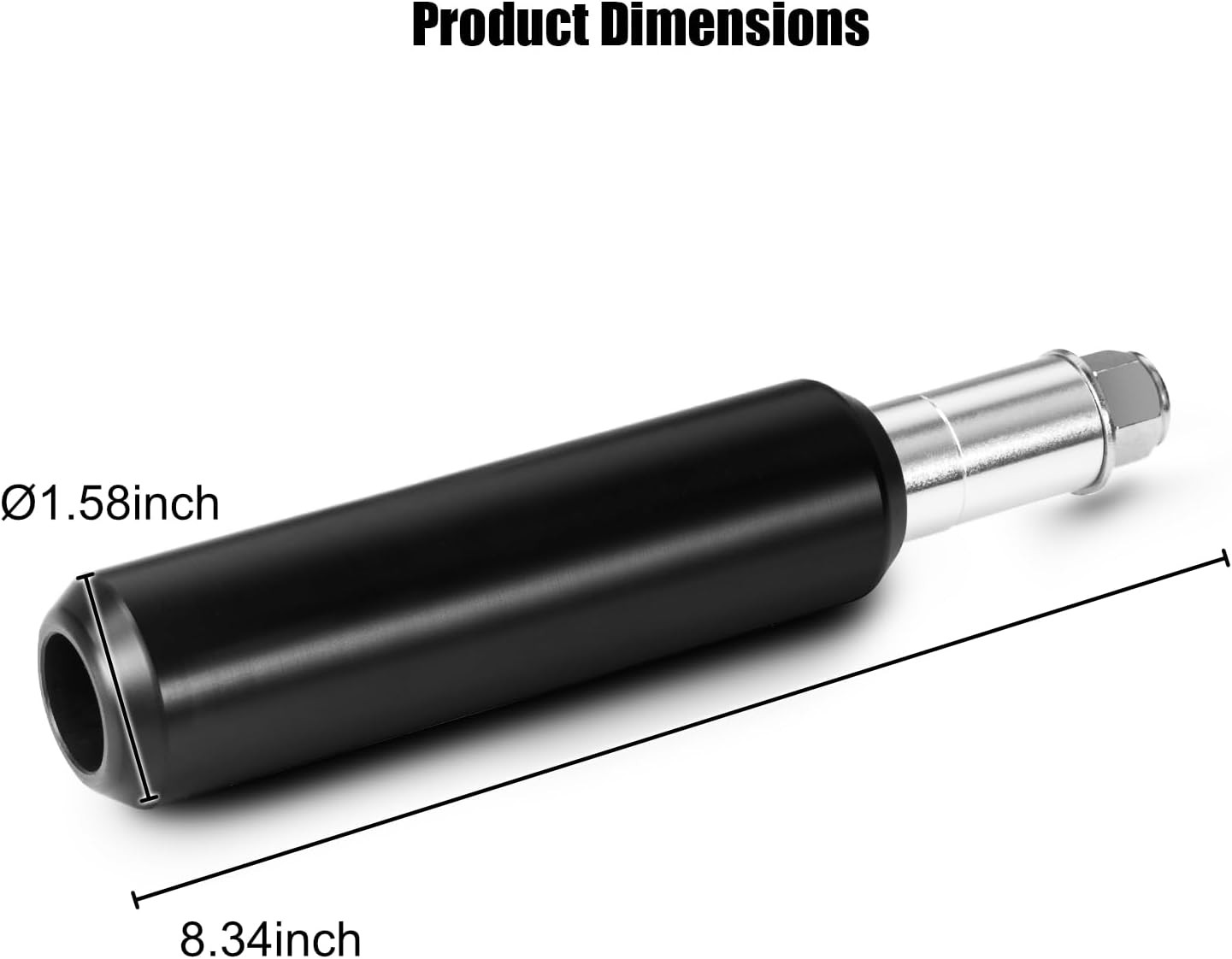 Motorcycle No Cut Frame Slider, 6.5’’ Upper Shock 6.5 inches-Smooth, HFS0001