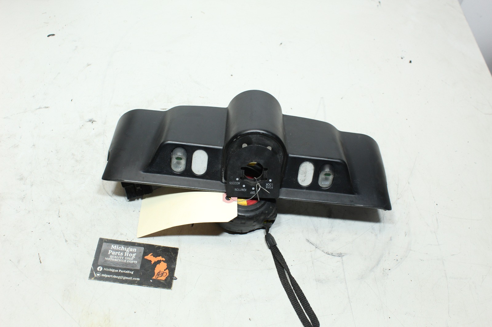 96-13 Harley Touring Electra Glide Inner Fairing Cap w/ Accessory Switch Black