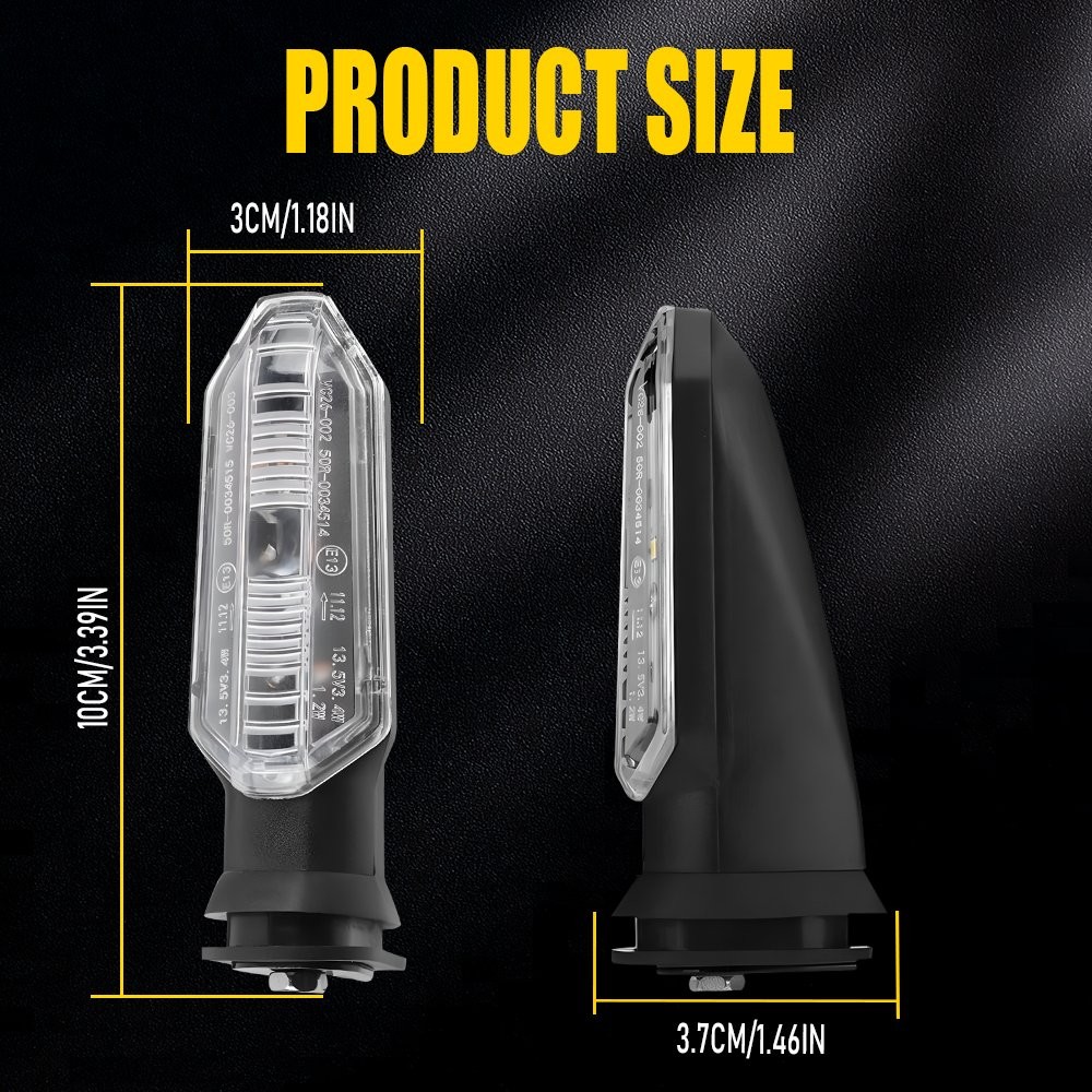 Rear LED Turn Signal Lights for HONDA Rebel 500 CMX500 300 CRF250L CRF300L RALLY