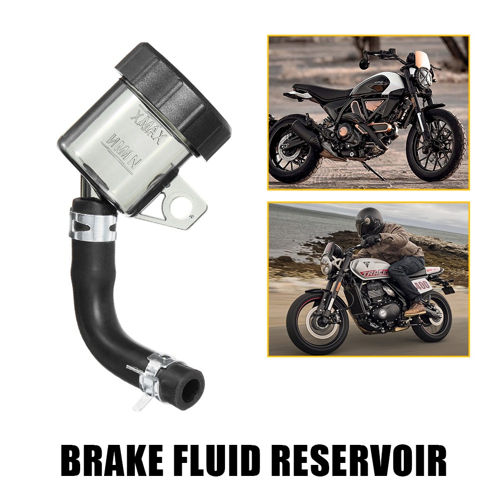 1Pc Motorcycle Brake Fluid Tank Reservoir Oil Cup Universal Fit Suzuki Kawasaki