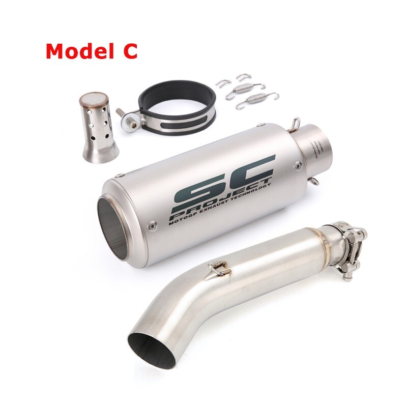 CB300R 2018-2024 for Honda CBR300R Slip on Exhaust Mid Pipe Black Muffler Tips