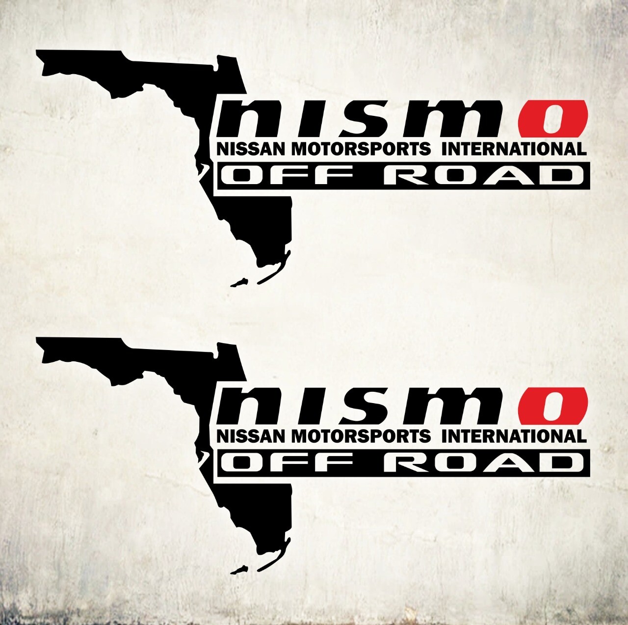 NISMO OFF ROAD Map Florida Decals Stickers, Graphics Set