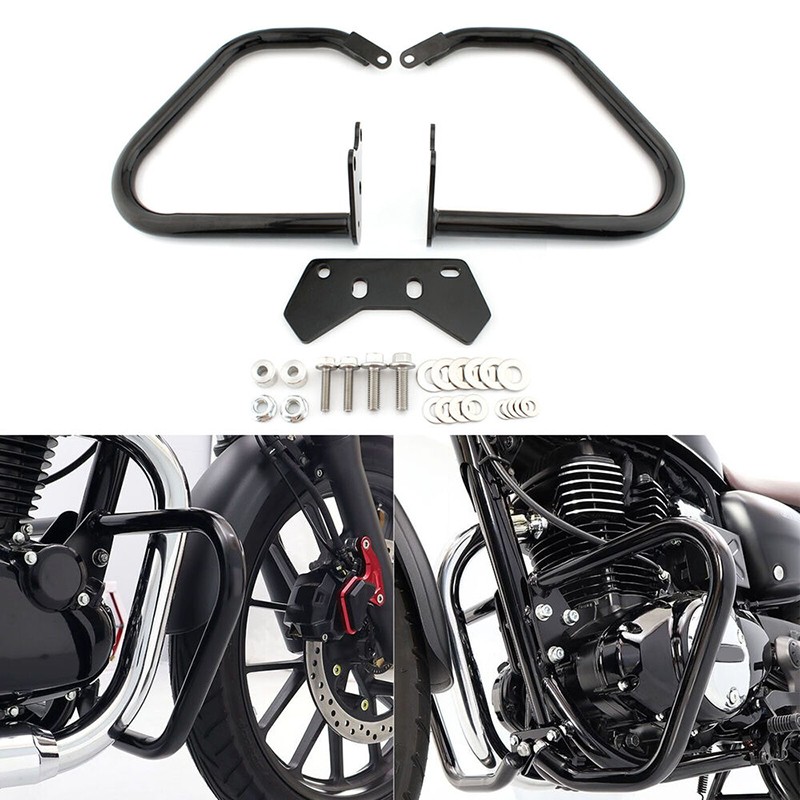 For 2021-2025 Honda GB350 NC59 Motorcycle Black Engine Guard Crash Bar Kit 1 Set