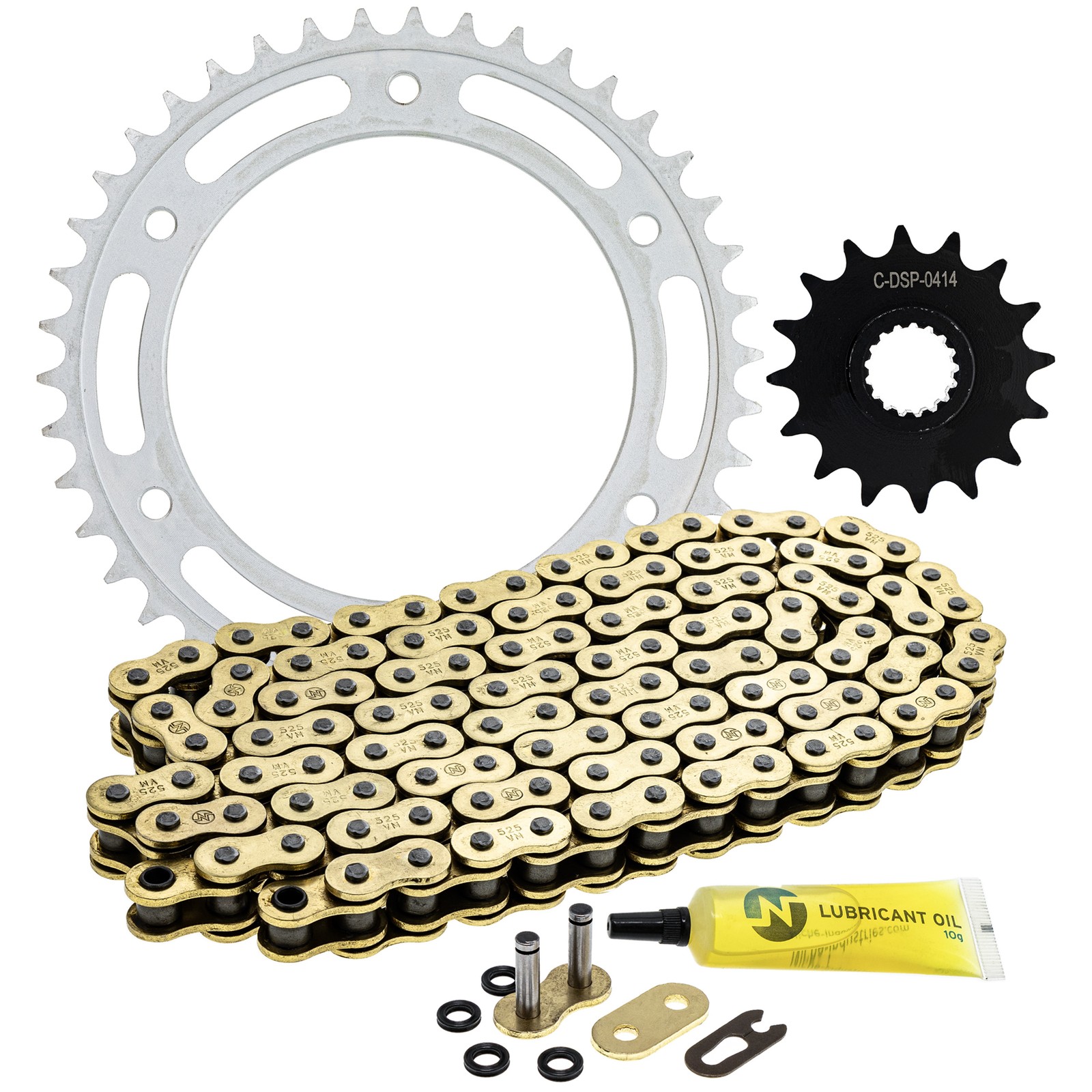 NICHE Sprocket Chain Set for BMW F800GS 16/42 Tooth 525 X-Ring Front Rear Kit