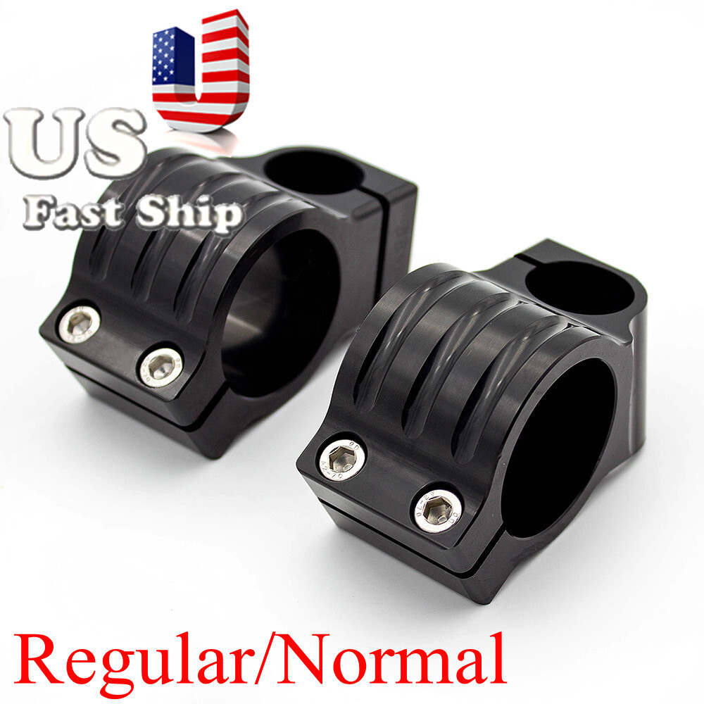 FXCNC 37mm Universal Fitk Tube Clip On Handlebar Head Mount Clamp Black Normal