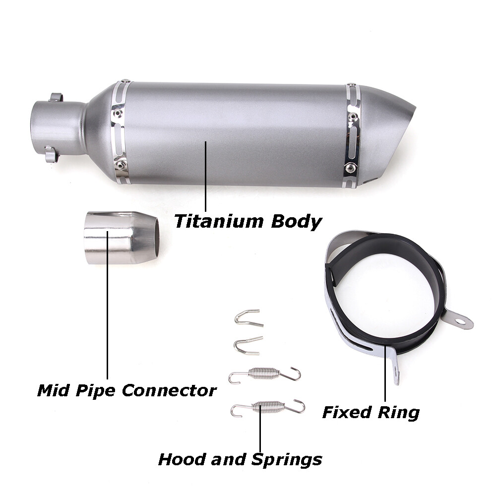 Universal Motorcycle ATV Slip-on 38-51mm Exhaust Muffler Pipe DB Killer Silencer