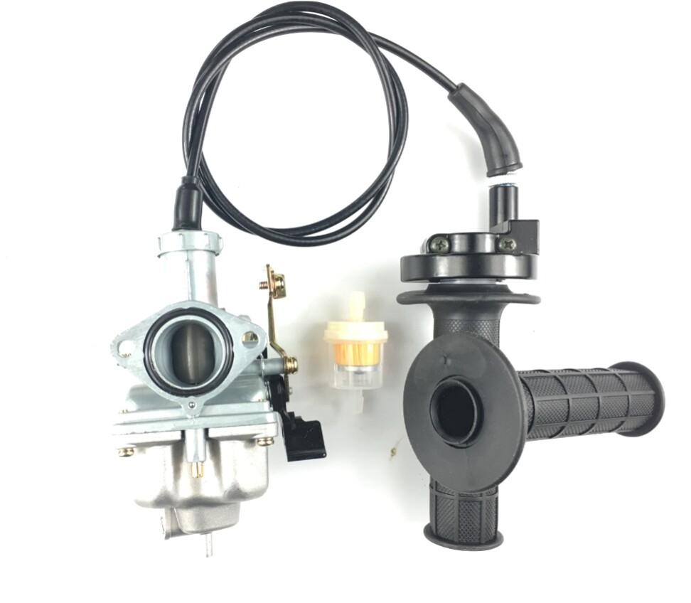 Carburetor & Twist Throttle Casting & Throttle Cable for Honda XL185S 1979-1983