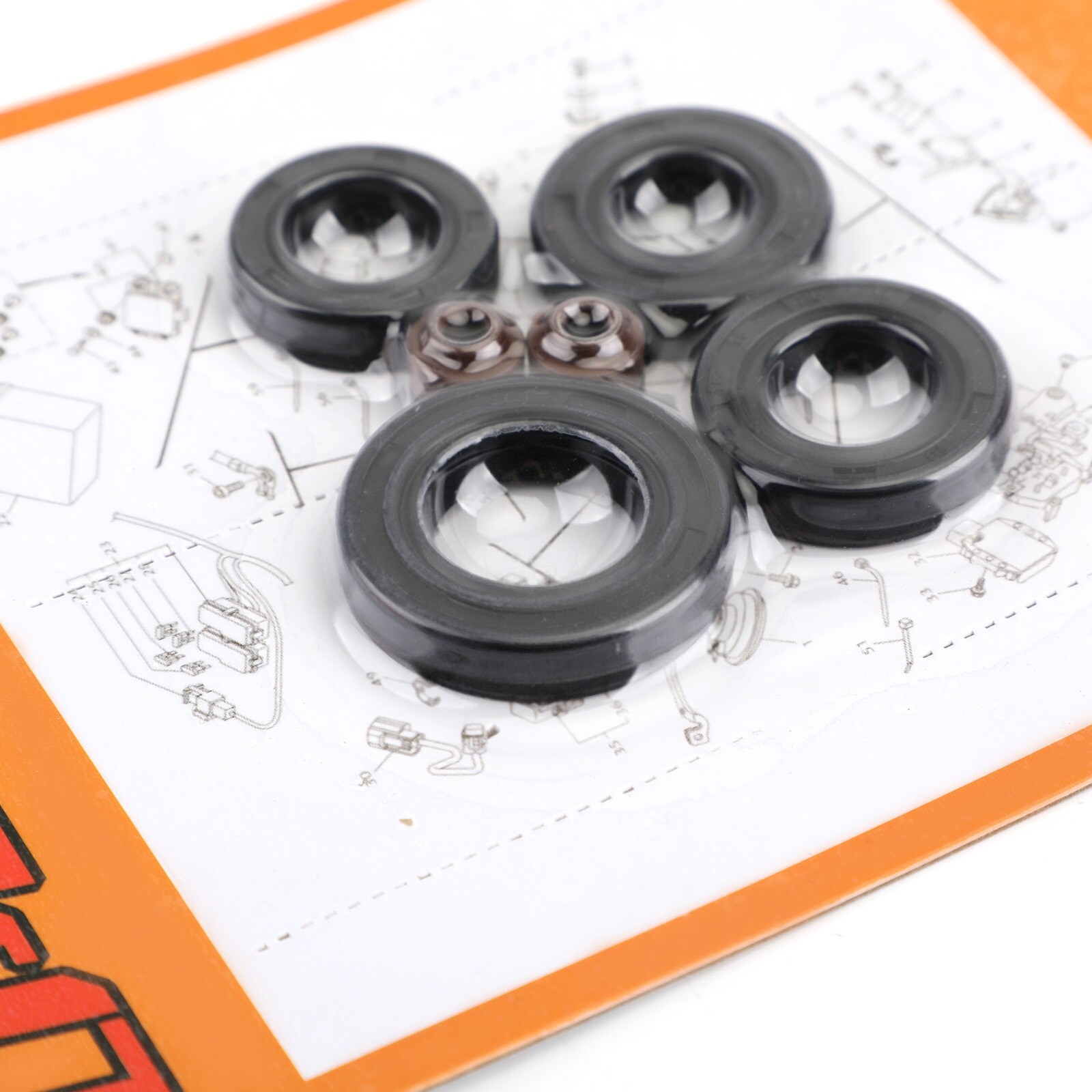 Engine Oil Seal Kit Set 6pcs Seals for Honda CB100 SL100 XL100 CB125S CL100 US