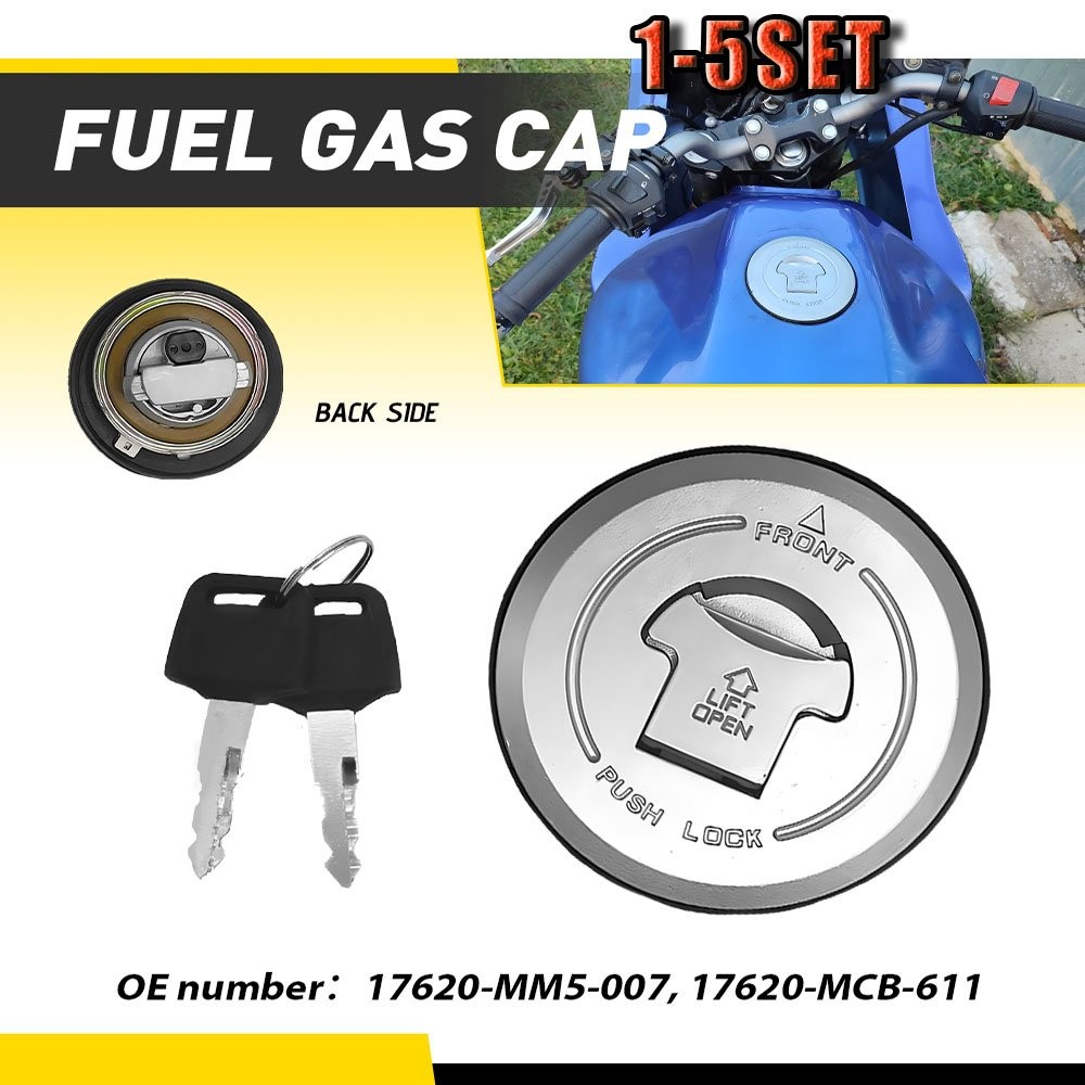 For Honda CB500F/CB500X CBR250R CB300F 300R Fuel Gas Tank Cap Lock Keys 1-5SET