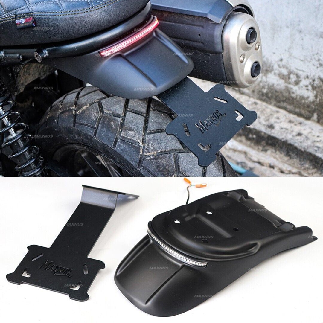 BLACK REAR TIDY FENDER ELIMINATOR LICENCE PLATE FIT HONDA SCL CL 300 500 23-2024