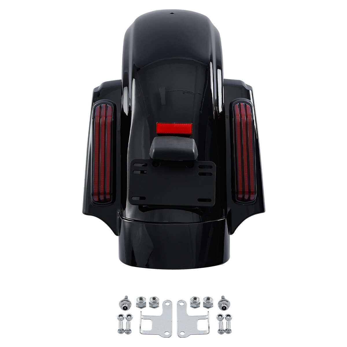 Black 5″ Hard Saddlebags 6×9″ Speaker Lid &Rear Fender For Harley Touring 14-Up