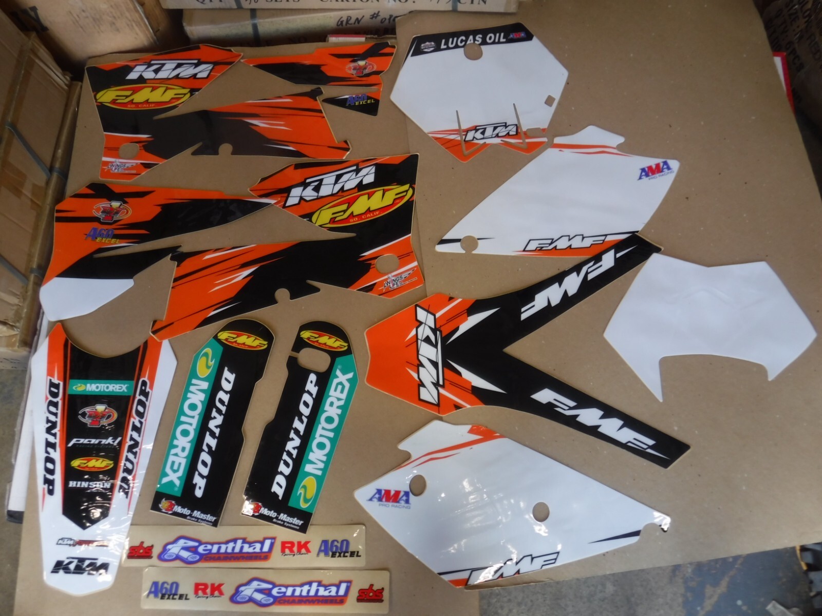 FLU TEAM FMF KTM GRAPHICS 2005 2006 SXF XC XCF SX & 2006 2007 EXC XCFW XCW