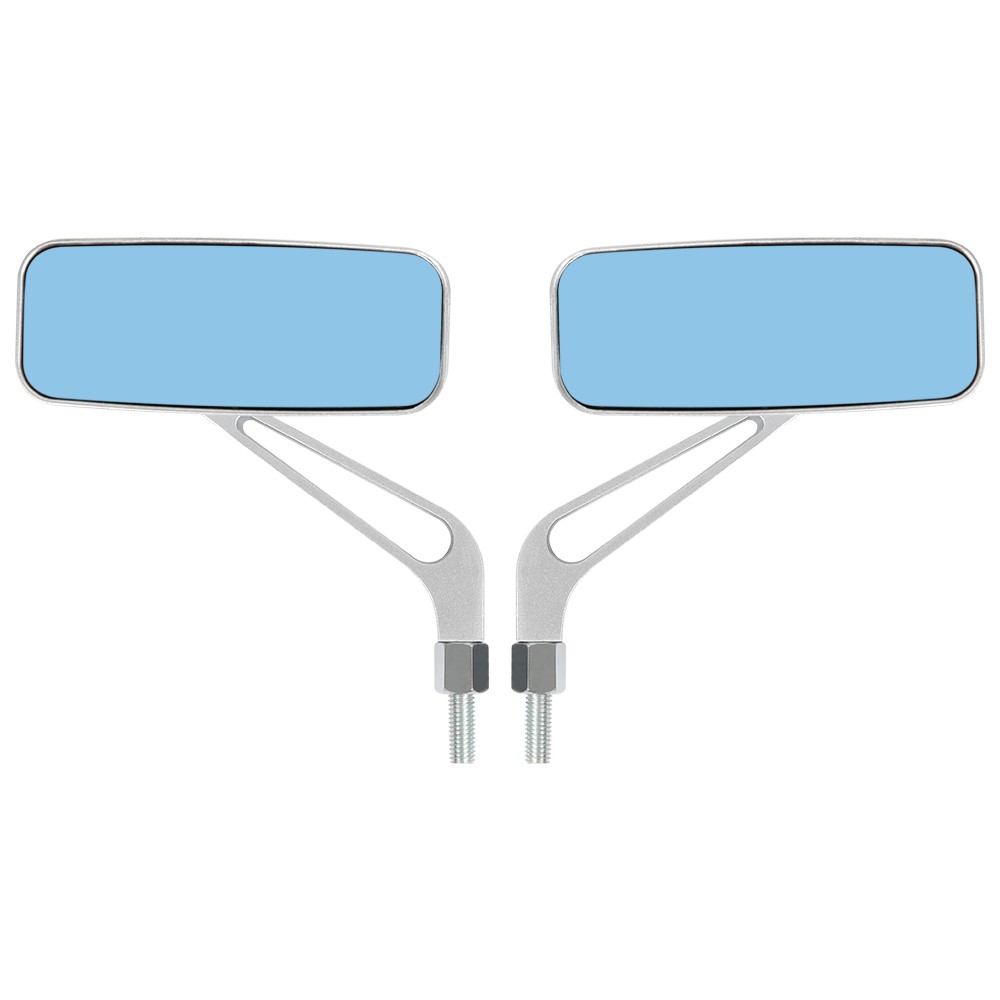 8mm/10mm Rectangle Motorcycle Rearview Side Mirrors For Honda Ruckus 50 NPS50