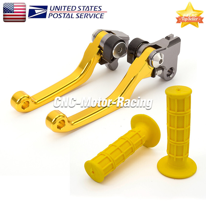 For Suzuki RMZ250 2007-2022 RMZ450 2005-2022 Brake Clutch Levers & Grips Handle