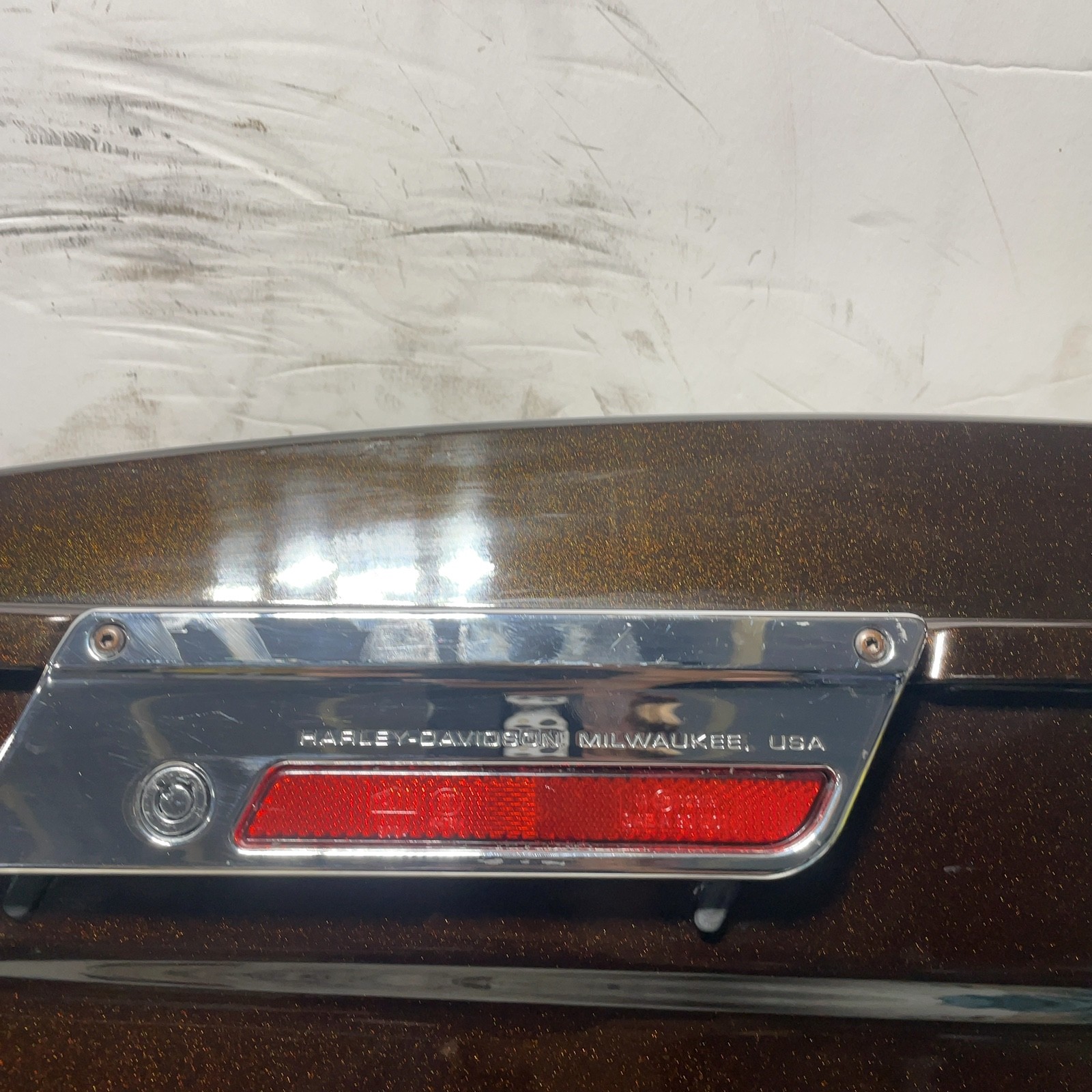 93-13 Harley Touring OEM Right Saddlebag Dark and Light Root Beer Brown 2011