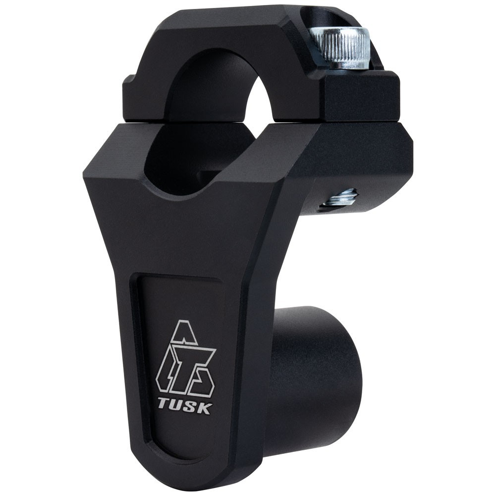 Tusk 2″ Pivoting Bar Risers 7/8″ Bar Clamp to 7/8″ or 1 1/8″ Bars Black