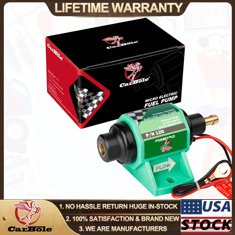 Universal Micro Electric Fuel Transfer Pump 12V Diesel 35 GPH 4-7 PSI 5/16In. US
