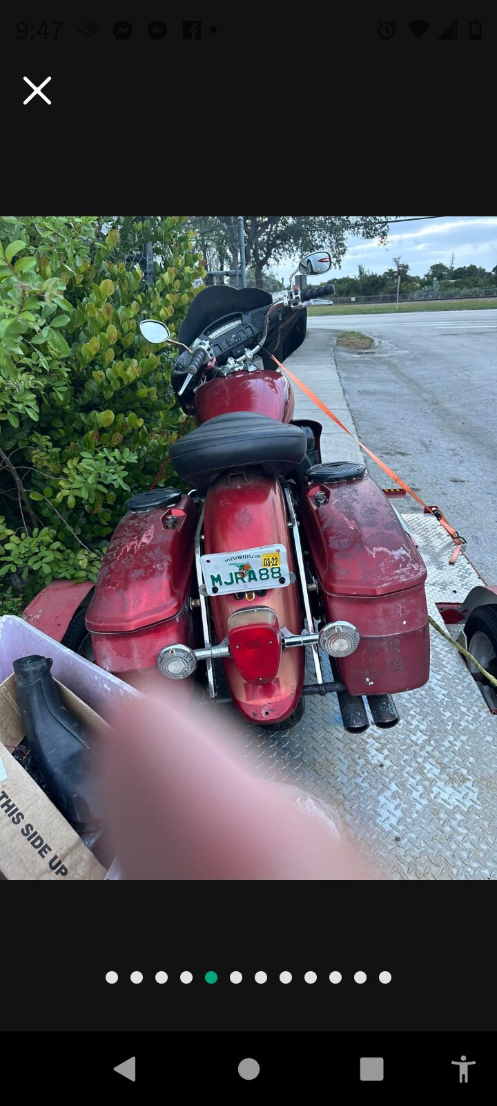 Royal Star Seat Front And Back Small Tear As Pictures Part Complete Bike