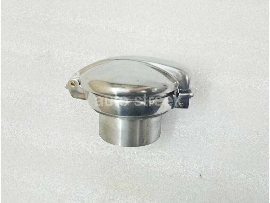 3″ Monza Alloy Petrol Tank Fuel Flip Cap With Filler Neck Cafe Racer AJS BSA