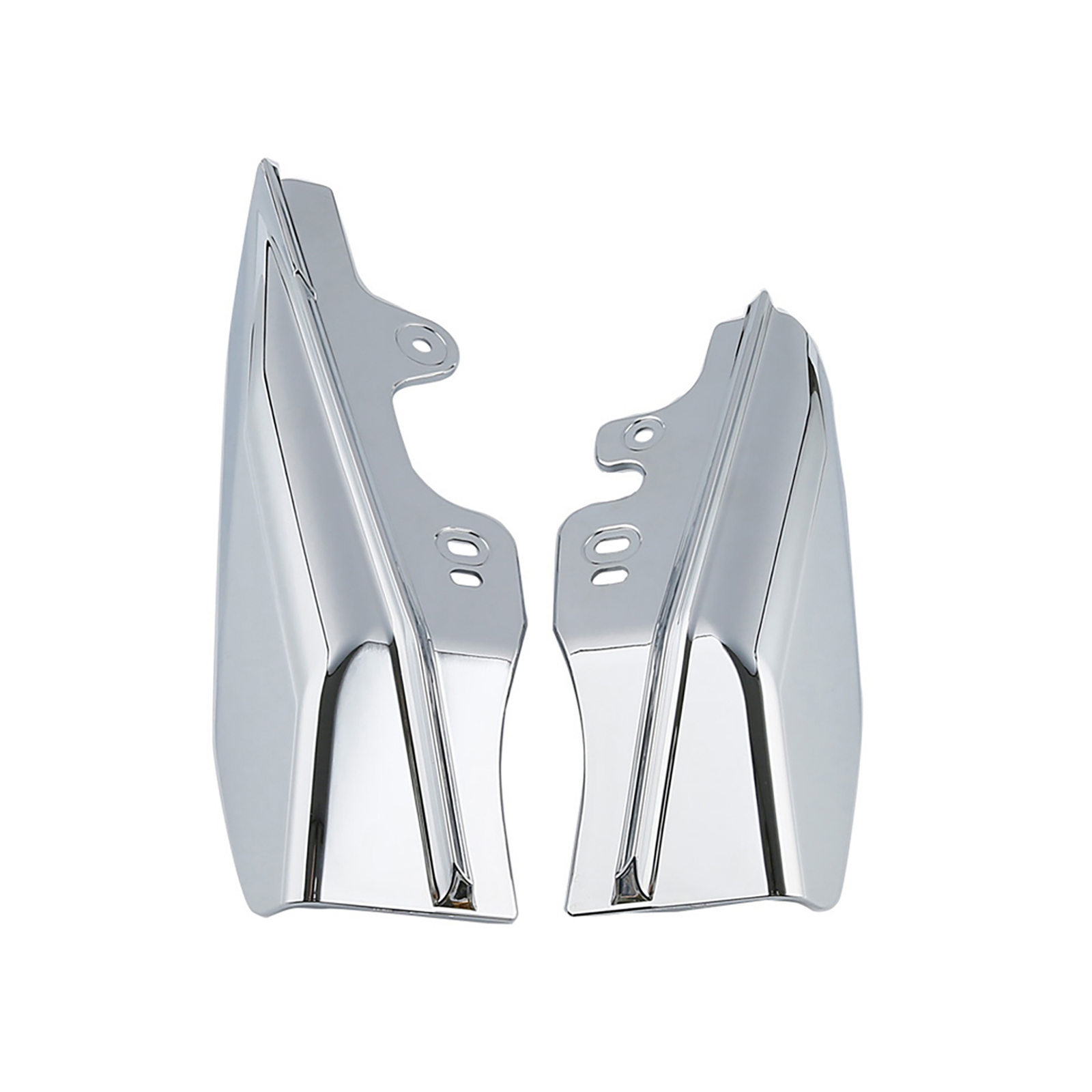 Chrome Mid-Frame Air Deflector Heat Shield Cover Fit For Harley Touring 01-08