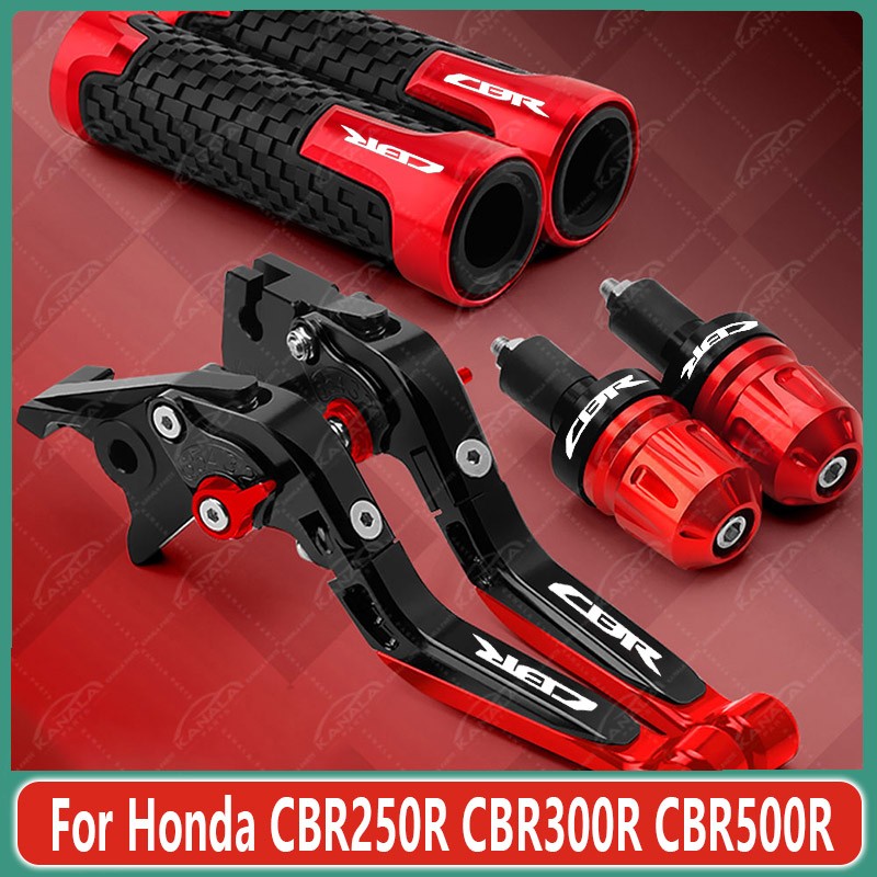For Honda CBR250R CBR300R CBR500R Brake Clutch Levers Handlebar Grip Set New