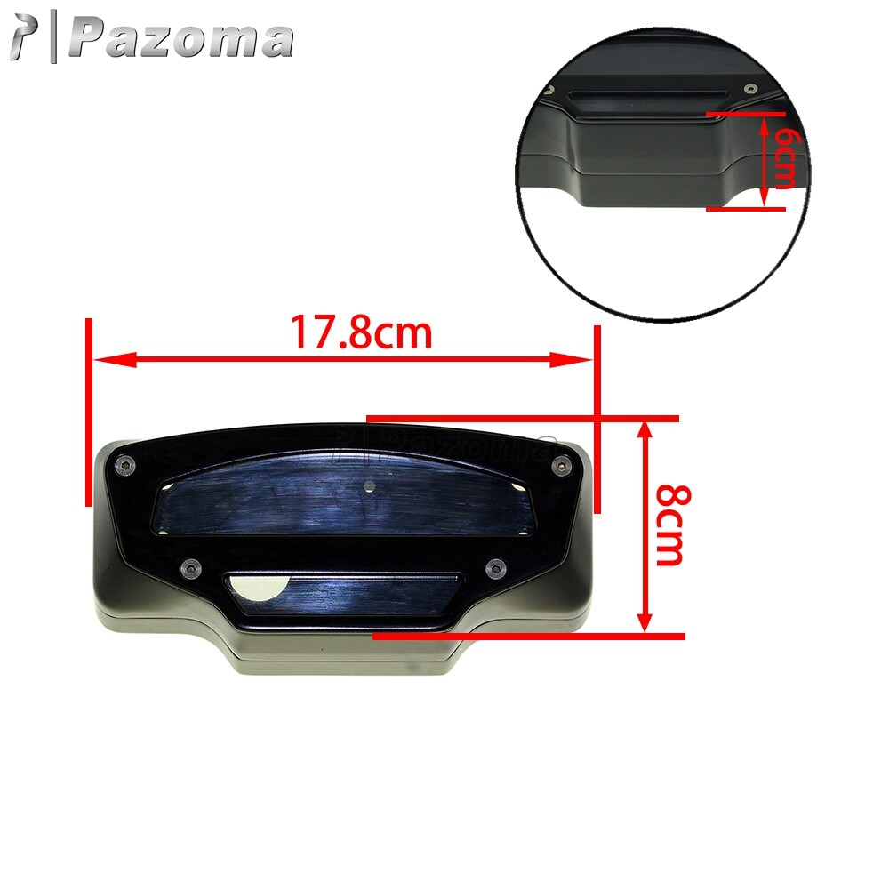 Motorcycle Tach Gauge Housing Tacho Chrome For Suzuki Boulevard M109R VZR1800