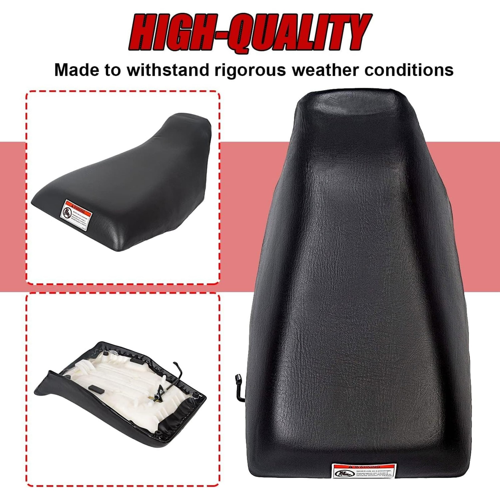 HECASA ATV Complete Seat Set New Compatible with 19882000 Honda TRX300 TRX 30…
