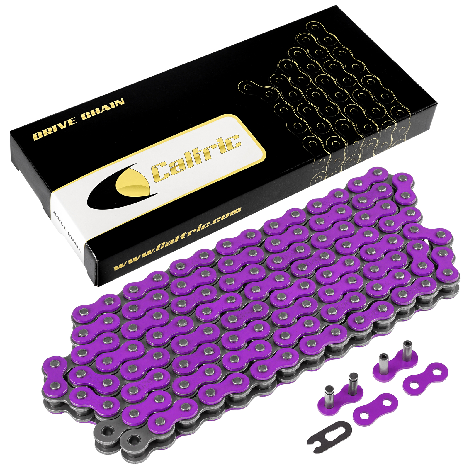 520 X 120 Links Motorcycle Atv Drive Chain 520-Pitch 120-Links Purple