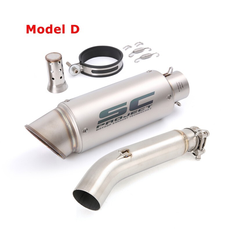 CB300R 2018-2024 for Honda CBR300R Slip on Exhaust Mid Pipe Black Muffler Tips