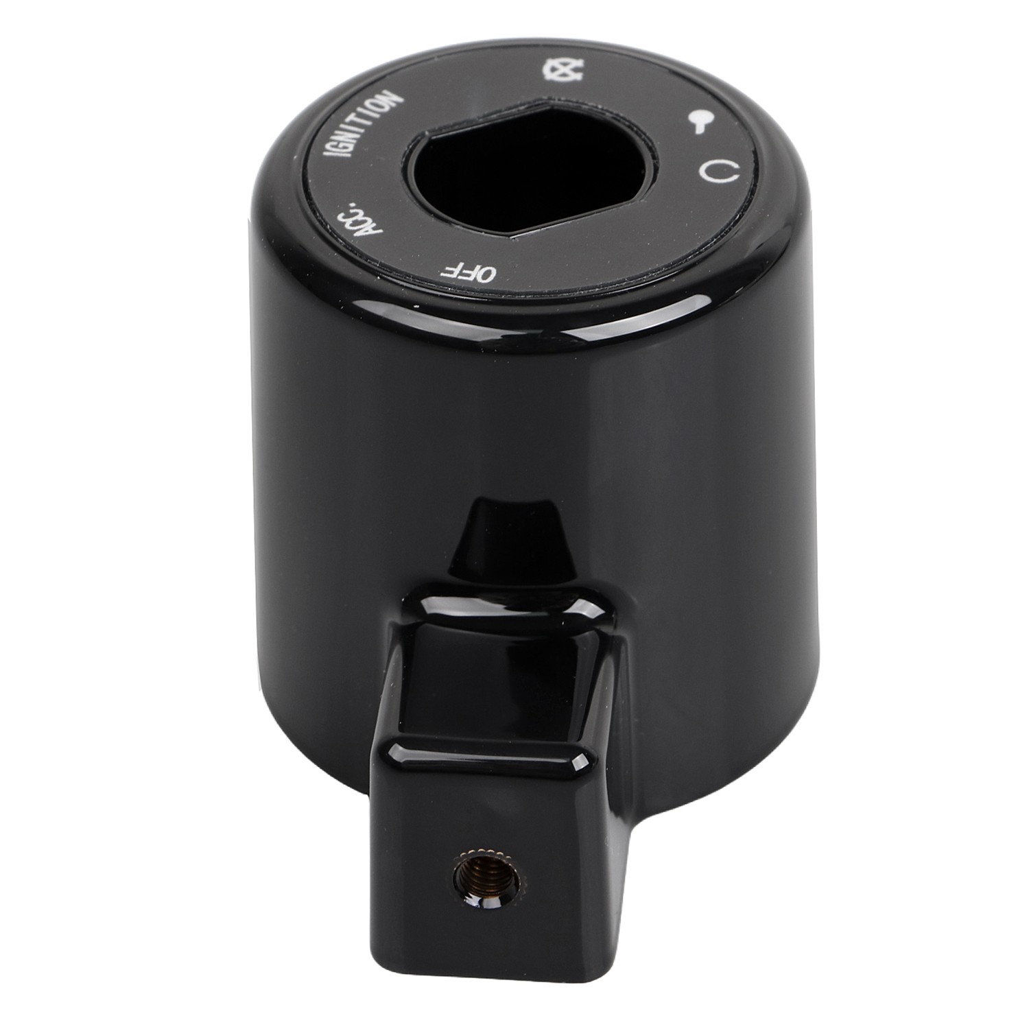 Gloss Black ABS Ignition Switch Cover For Harley Iron 883 Sportster 1200 XR1200X