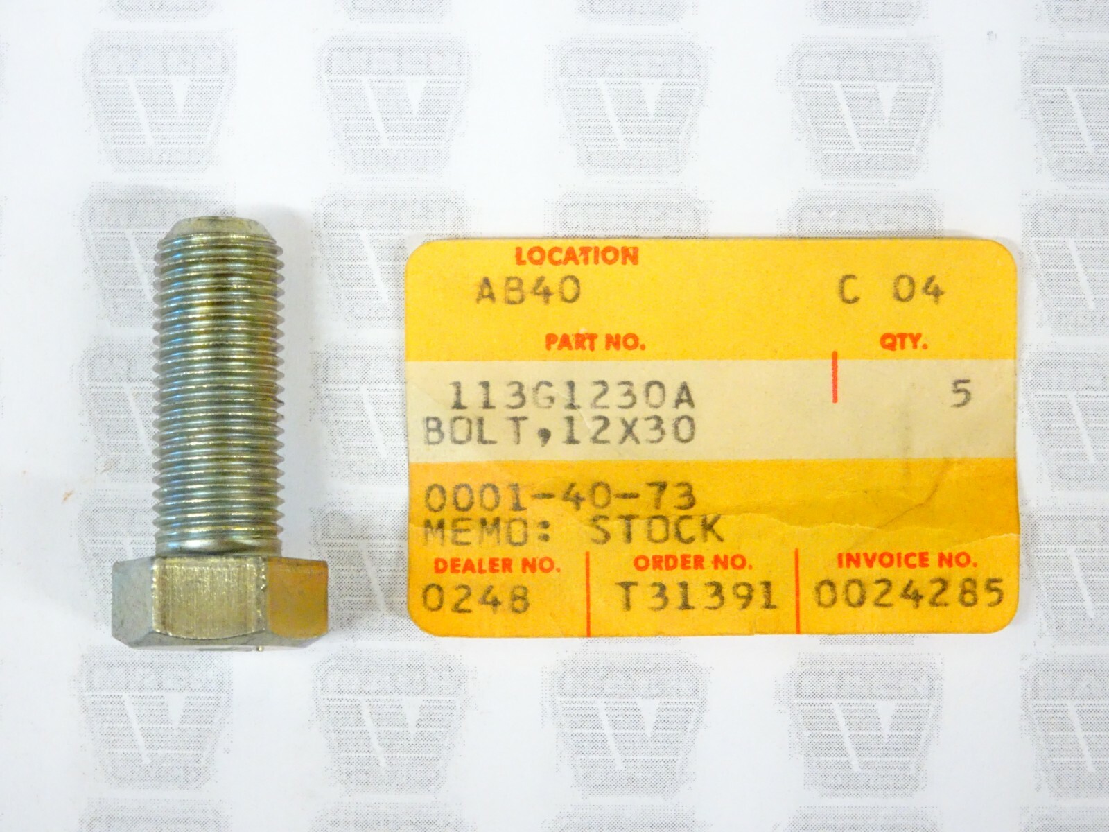 Kawasaki NOS NEW 113G1230A Bolt 12×30 KZ KZ550