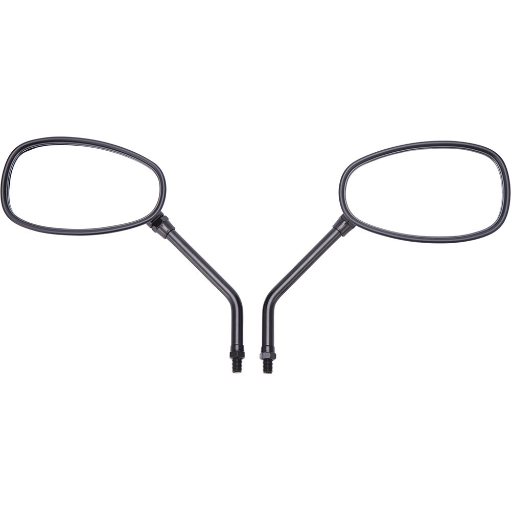Black Motorcycle Side Mirrors For Yamaha Virago XV 750 1100 250 535 Bobber US